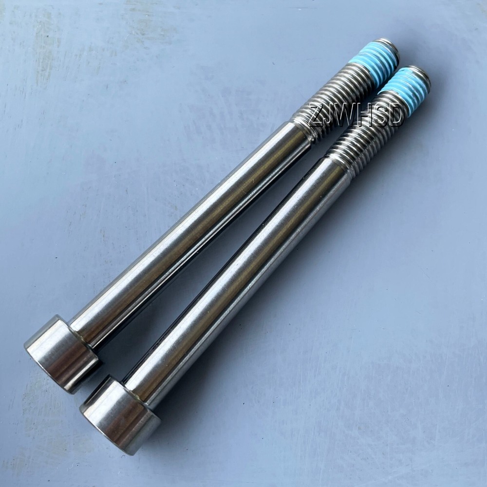2pcs M9 x 1.25 x 95 Ti Titanium Screw Bolt Allen Hex Socket Cap Head +ThreadLock