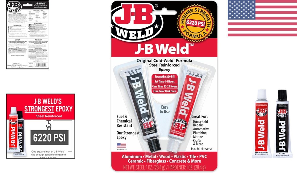 Cold Weld Epoxy 2 oz Gel for DIY Projects Waterproof, High Strength Adhesive