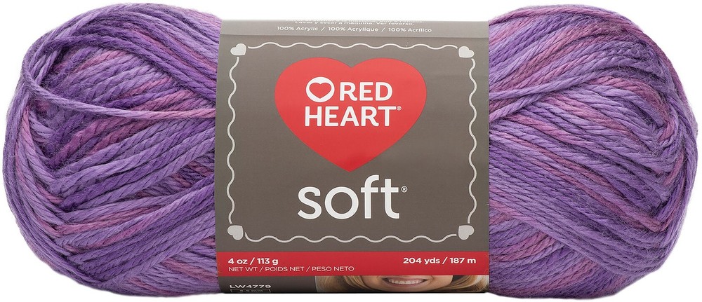 Red Heart Soft Yarn Plummy