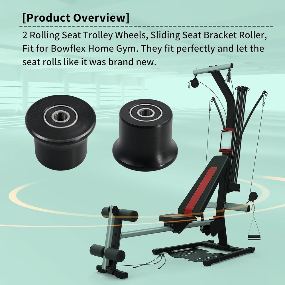 6 Rolling Seat Trolley Wheels,Sliding Bracket Roller, Compatible with...