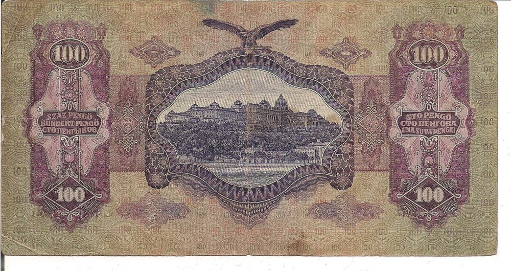 HUNGARY, 100 PENGO, Lady, 1930