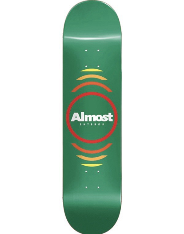 ALMOST REFLEX SKATEBOARD DECK-7.37 GREEN hyb Pro. 🛹