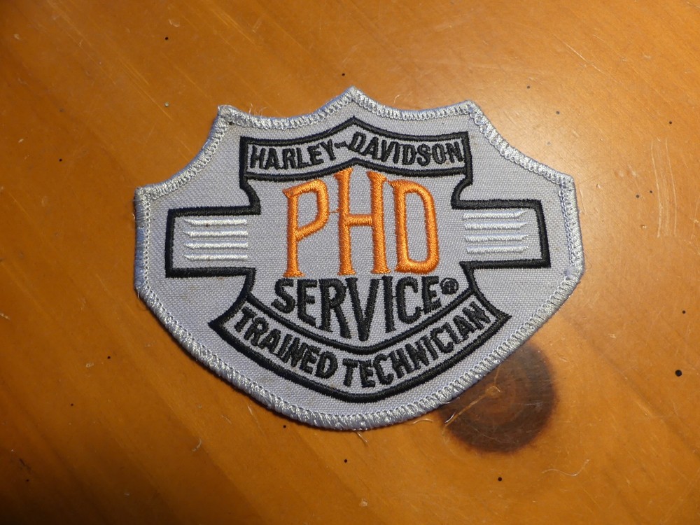 Harley-Davidson PHD Service Trained Technician Patch 4" x 3" Embroidered UNUSED