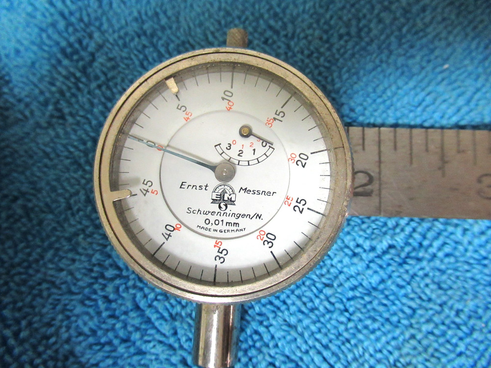Vintage Small Ernst Messner 0.01 MM Dial Indicator Germany