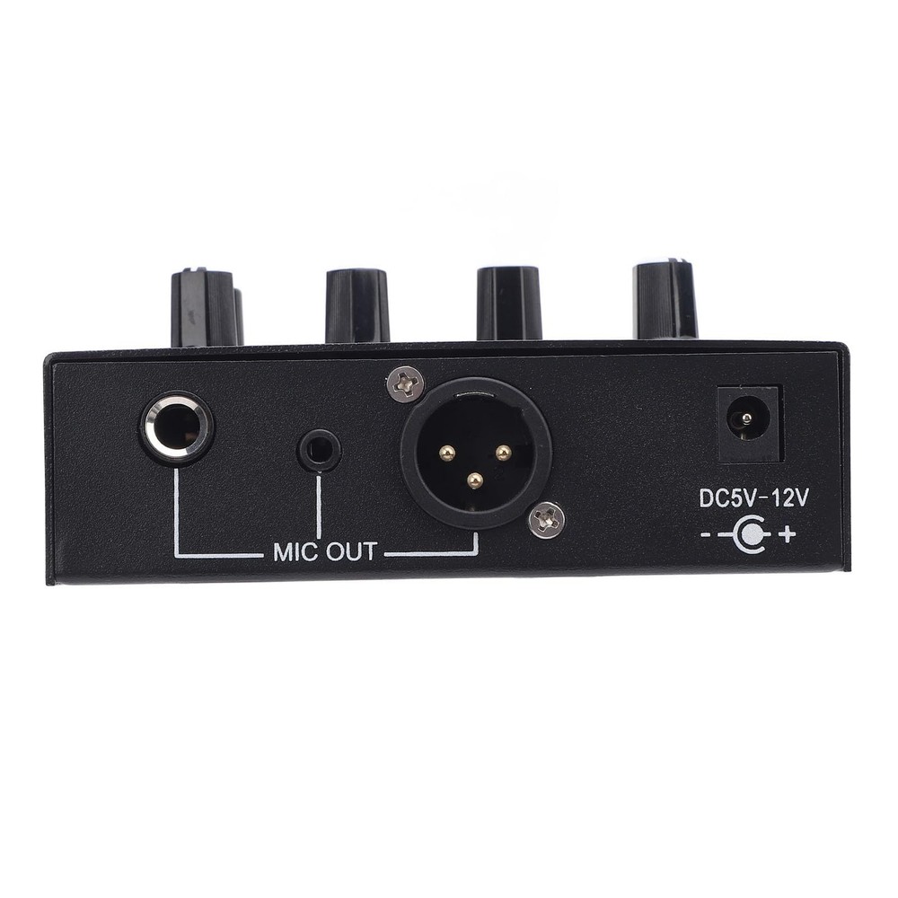 "60dB Microphone Preamp with 48V Power, 3 Inputs, XLR, 3.5mm, 6.35mm Interface"