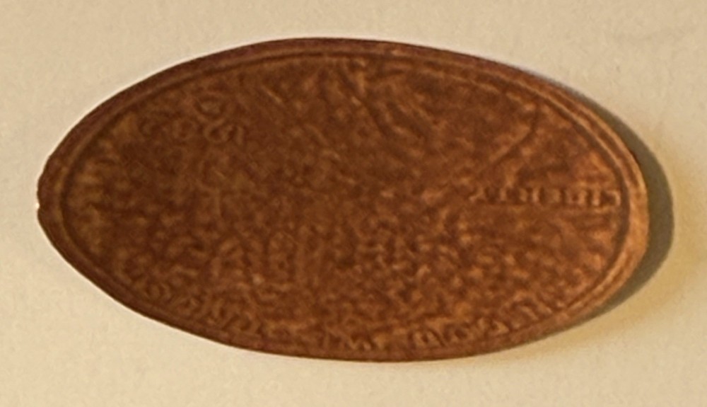 Smashed Elongated Copper Penny A Penny For Your Thoughts, #11
