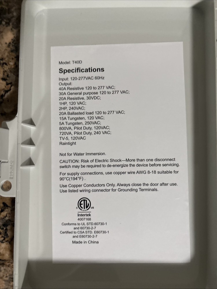 Brand New Dewenwilis Outdoor Digital Pool Timer Box