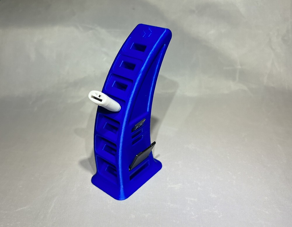Desktop USB SD MicroSD Storage Holder Tower Blue
