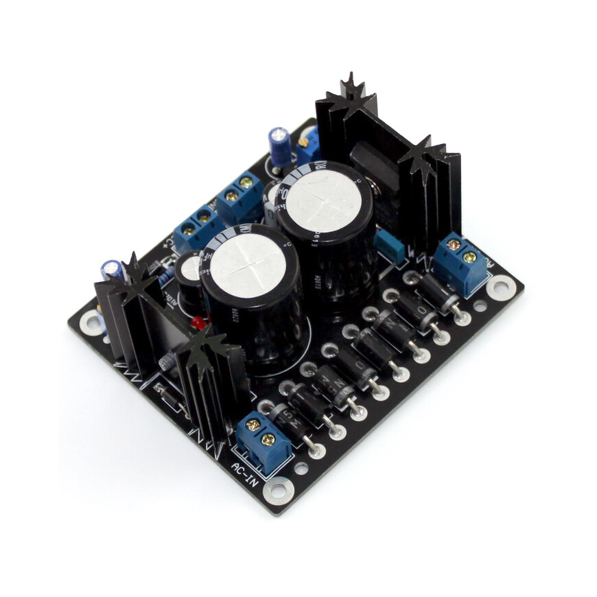 Sliding LT1084 High-Power Adjustable Stabilized Power Supply Board Dual Output