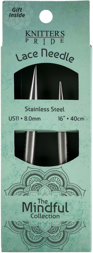 Knitter's Pride-Mindful Fixed Lace Circular Needles 16"-Size 11/8mm