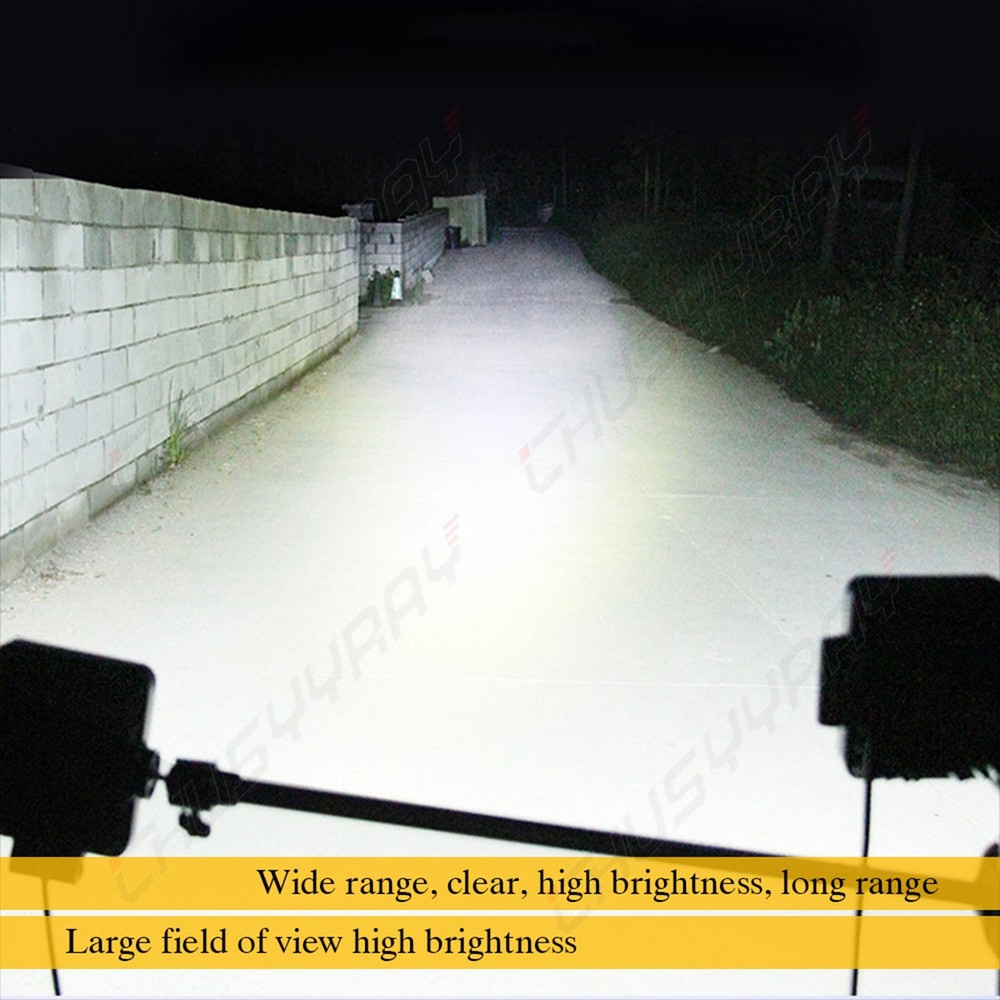 Replace R161288 RE306510 RE37450, Rectangular LED Tractor Work Light, 4-Pack A+