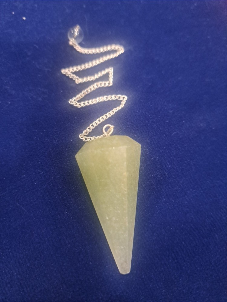 Jade dowsing crystal pendulum