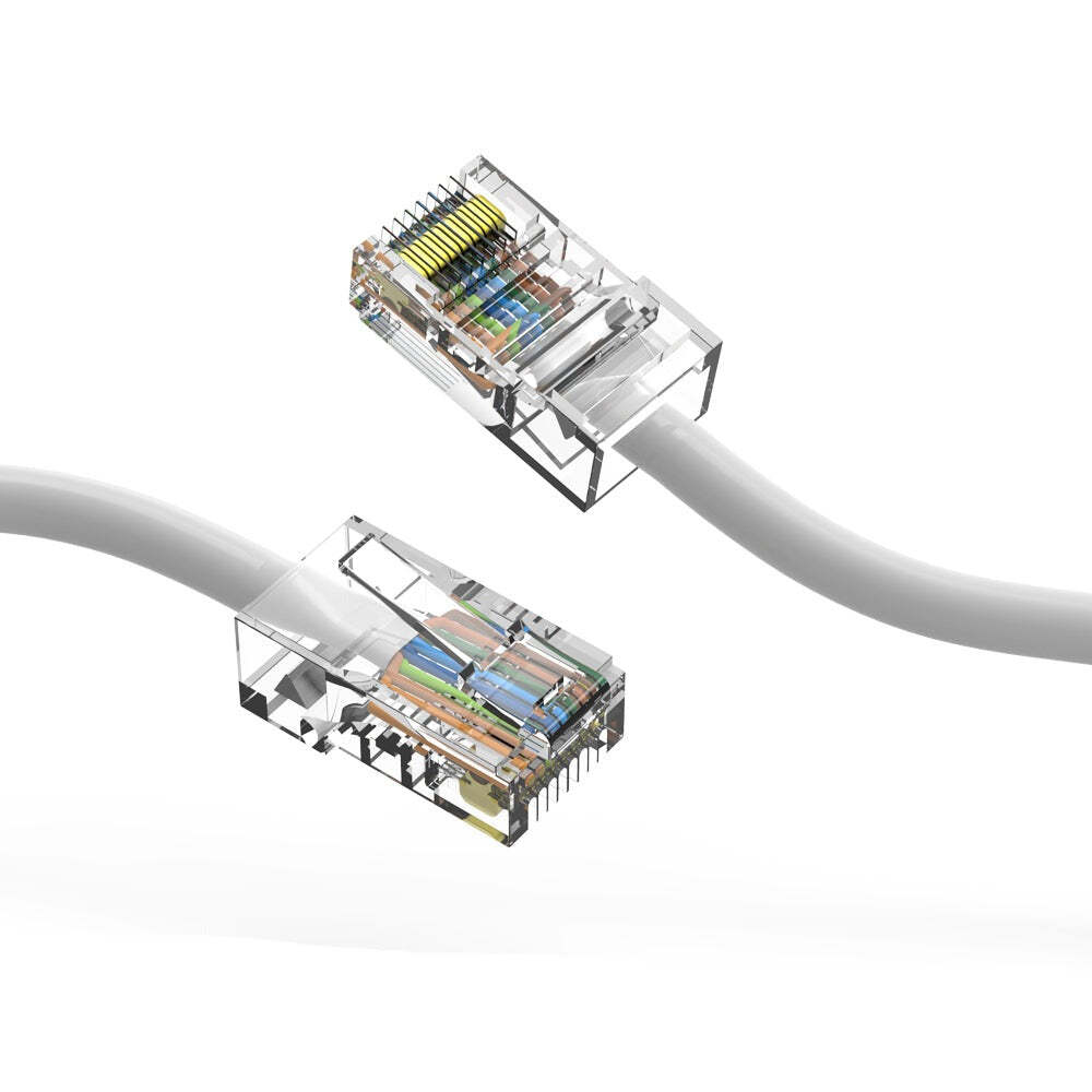 4Ft CAT5E UTP Ethernet Network Non Booted Cable White