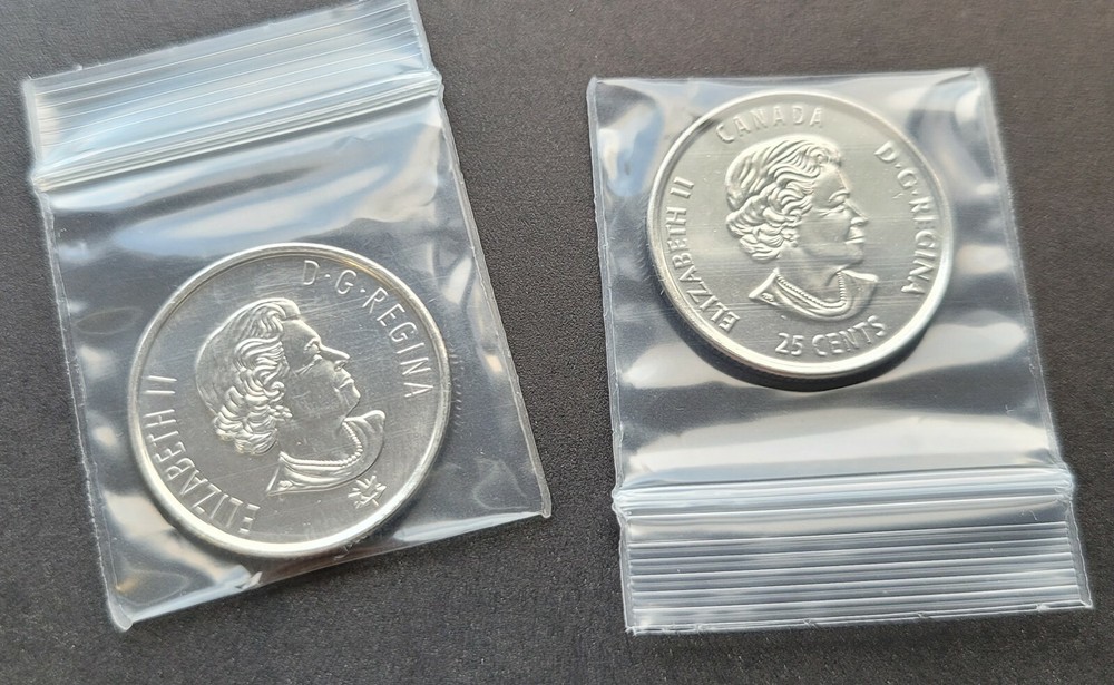 *** CANADA 25 CENTS 2017 COMMEMORATIFS *** FROM MINT ROLL ***