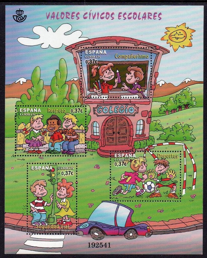 SPAIN MNH 2013 School Values M/S
