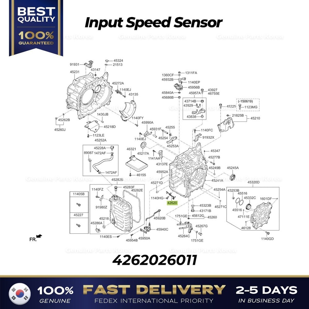⭐Genuine⭐ Input Speed Sensor 4262026011 for Hyundai Kia