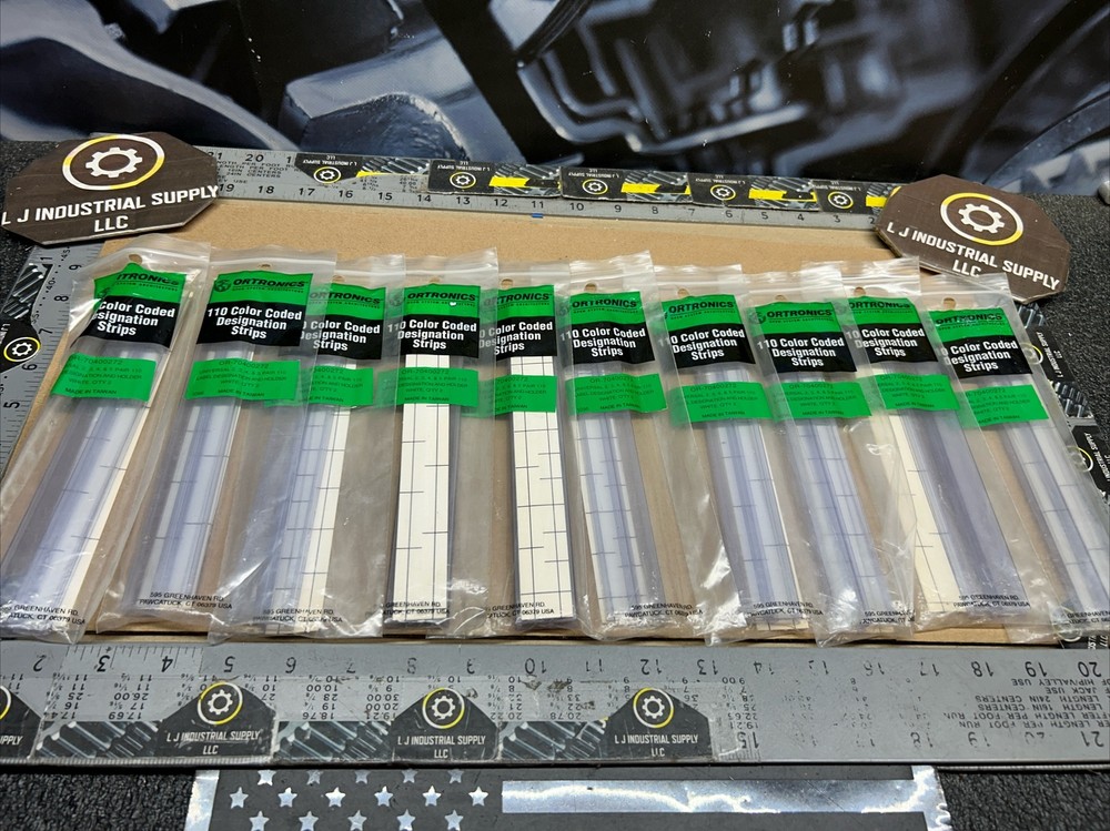 NEW [Qty-20] ORTRONICS OR-70400272 110 Color Coded Designation Strips_FAST SHIP!