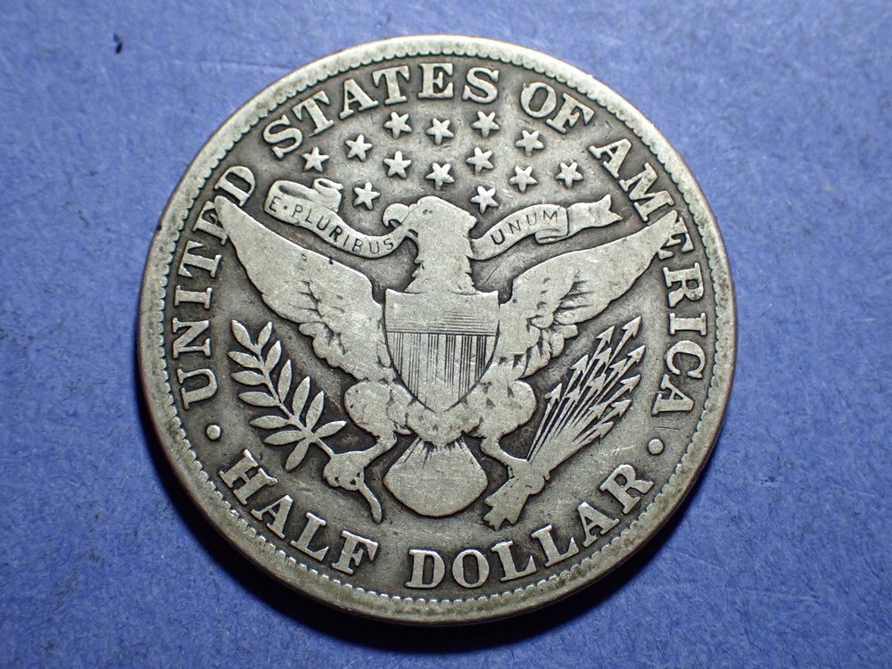 1913 Barber Half VG details