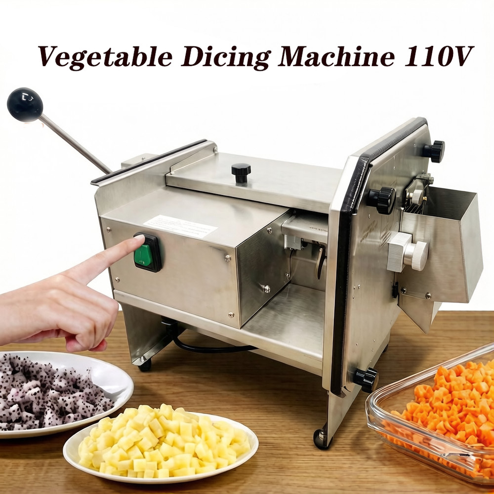 Electric Vegetable Chopper Dicer Machine Auto Vegetable Diced Machine 6mm Dicing