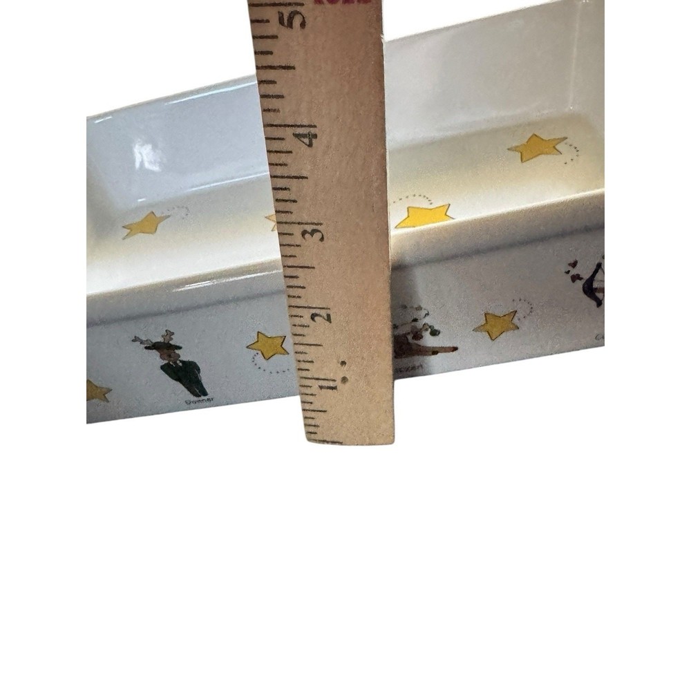 Christmas Reindeer Whimsical Holiday Rectangle Baker W/ Stand LTD Commodities