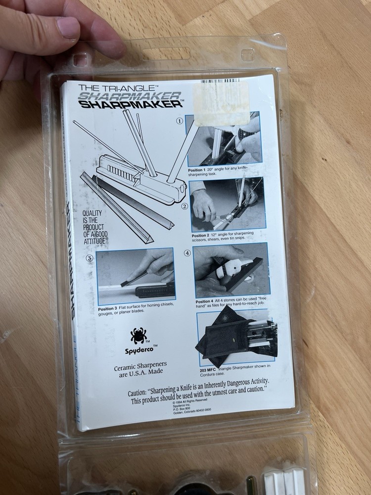 Spyderco Tri-Angle Sharpmaker Knife Sharpening Set- Fine/Medium Grit Stone