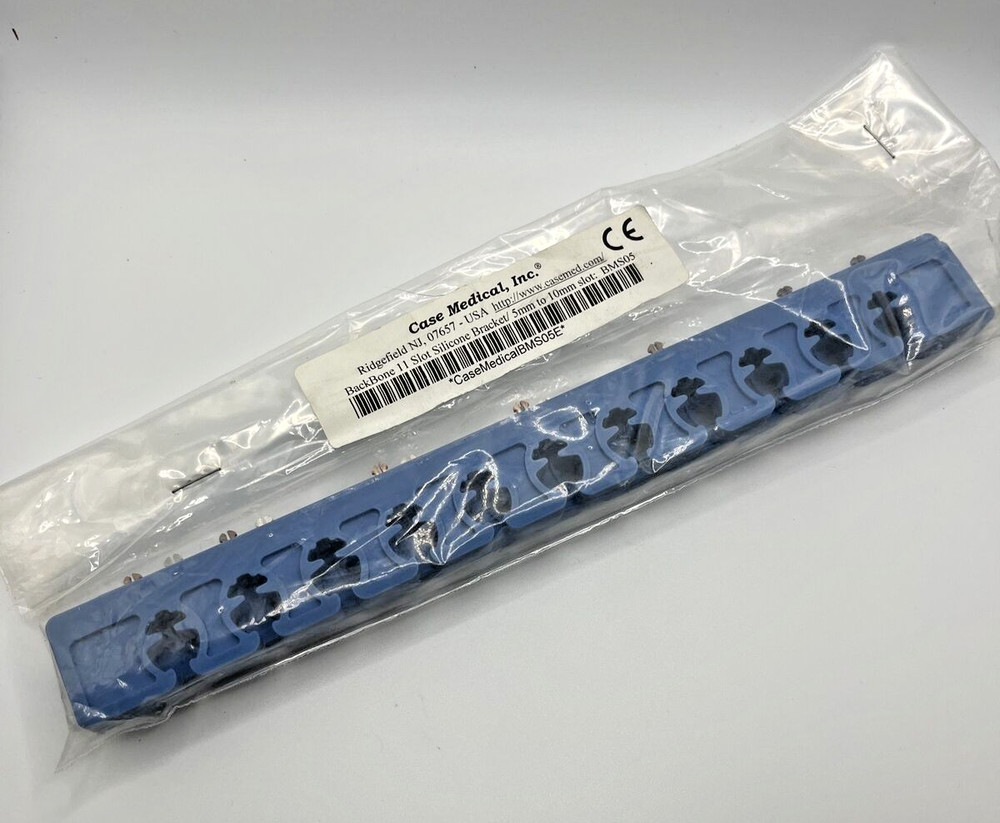 Case Medical Silicone Bracket - Silicone Backbone Bracket 11-Slot, Micro-Scallop