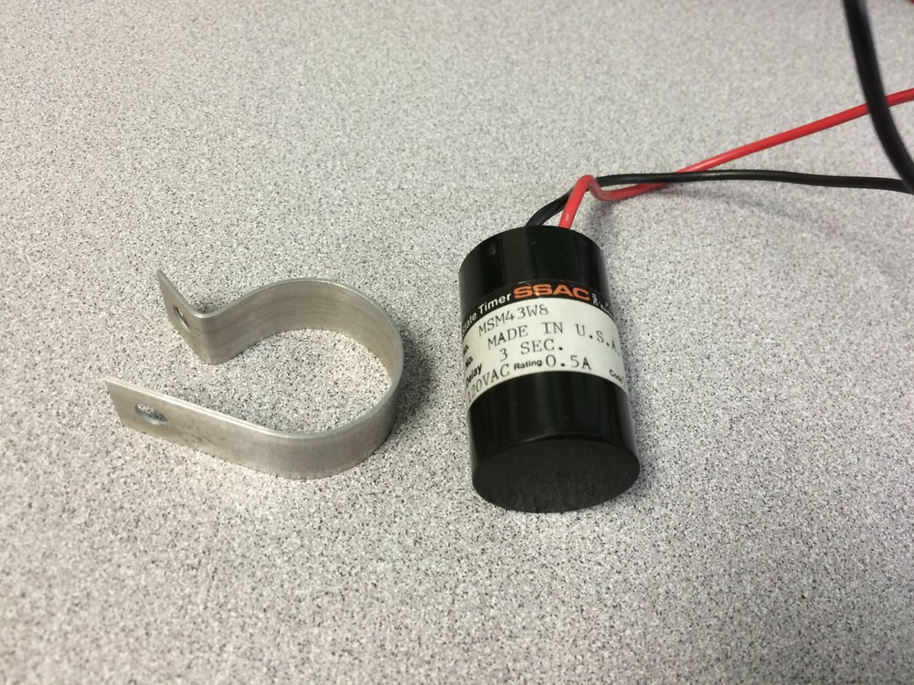 SSAC MSM43W8 Solid State On Delay Relay 120 VAC 3 Second  8" Leads *NEW!*