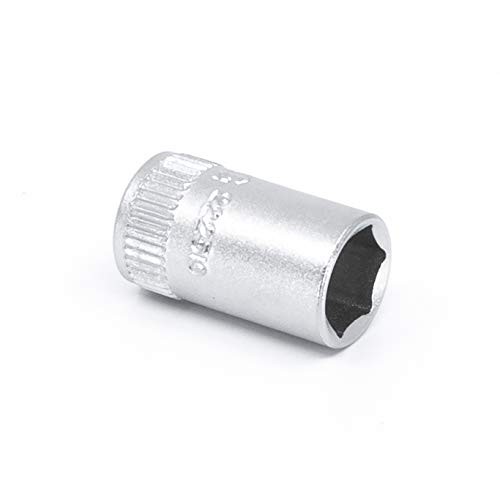 Genius Tools 222510 1/4" Dr. 10mm Hand Socket One Size, Silver