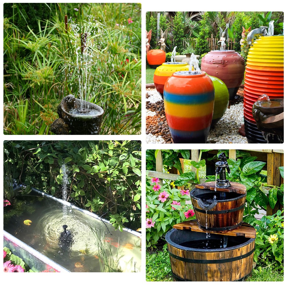 Solar Fountain Pump Kit,Separate Solar Panel,Upgraded Solar Floating Pump