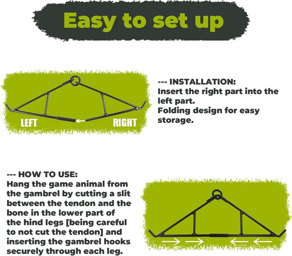 Game Hanging Gambrel & Hoist Kit