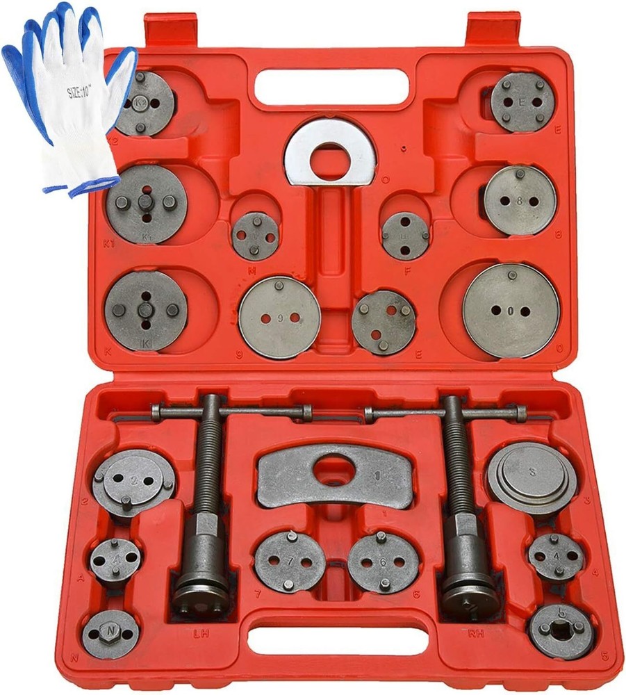 Disc Brake Caliper Wind Back Tool Kit Piston Pad Compressor Rewind Tool 4 Sizes