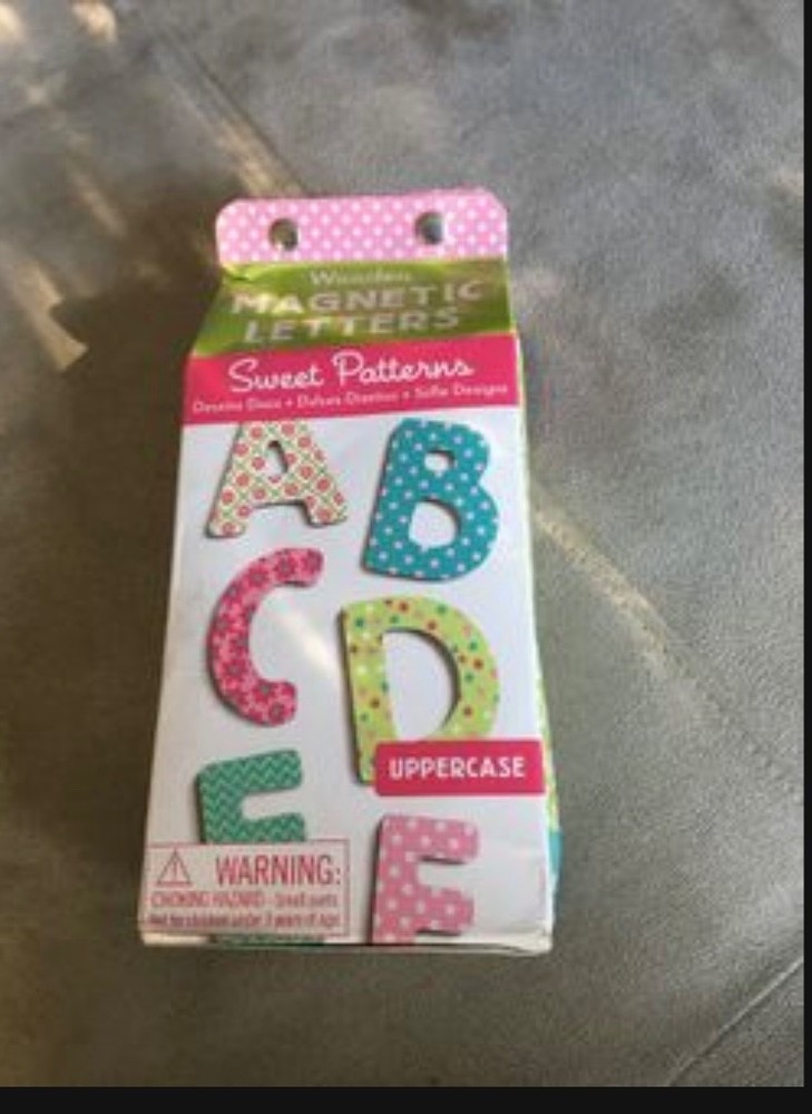 Wooden Magnet Letters "Sweet Patterns"