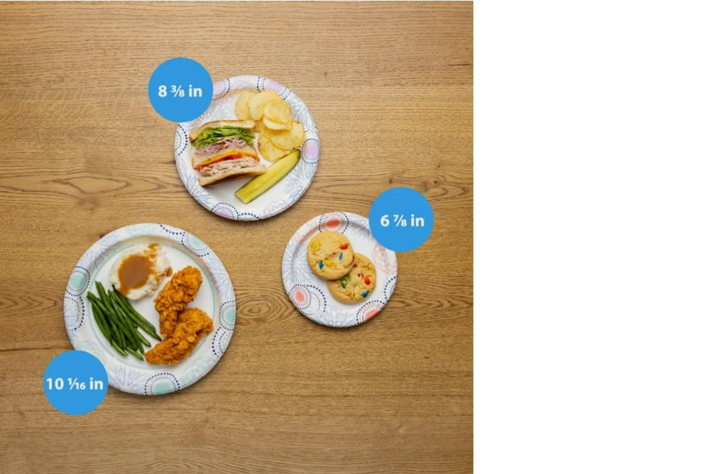 Great Value Disposable Paper Plates, 8.5", 200 Count