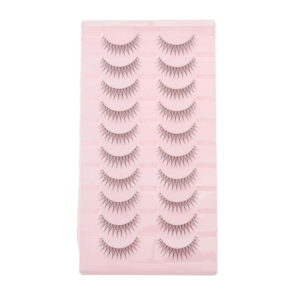 B-2 False Eyelashes for Makeup Black 10 Pair