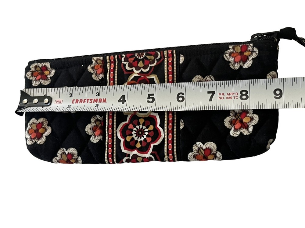 Vera Bradley Cosmetic Case Red Black EUC