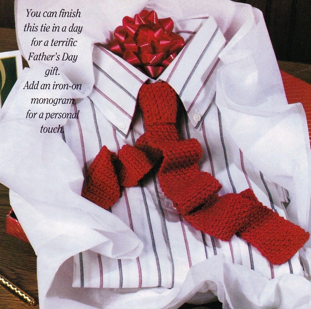 HANDSOME Father's Day Tie/Apparel/Crochet Pattern INSTRUCTIONS ONLY