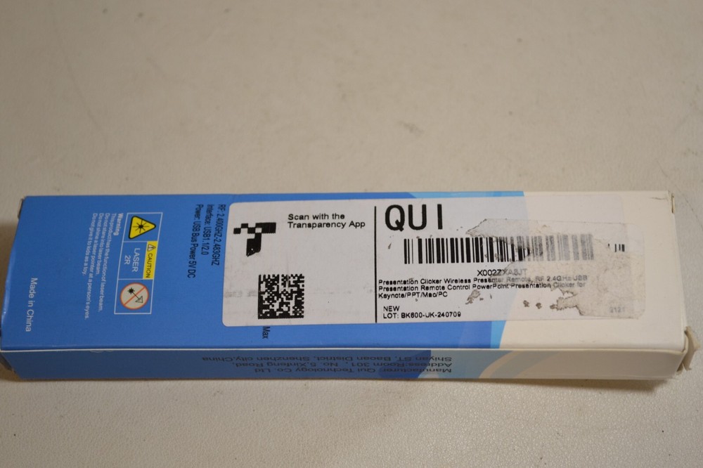 QUI RF 2.4GHz Wireless Presenter Remote Presentation