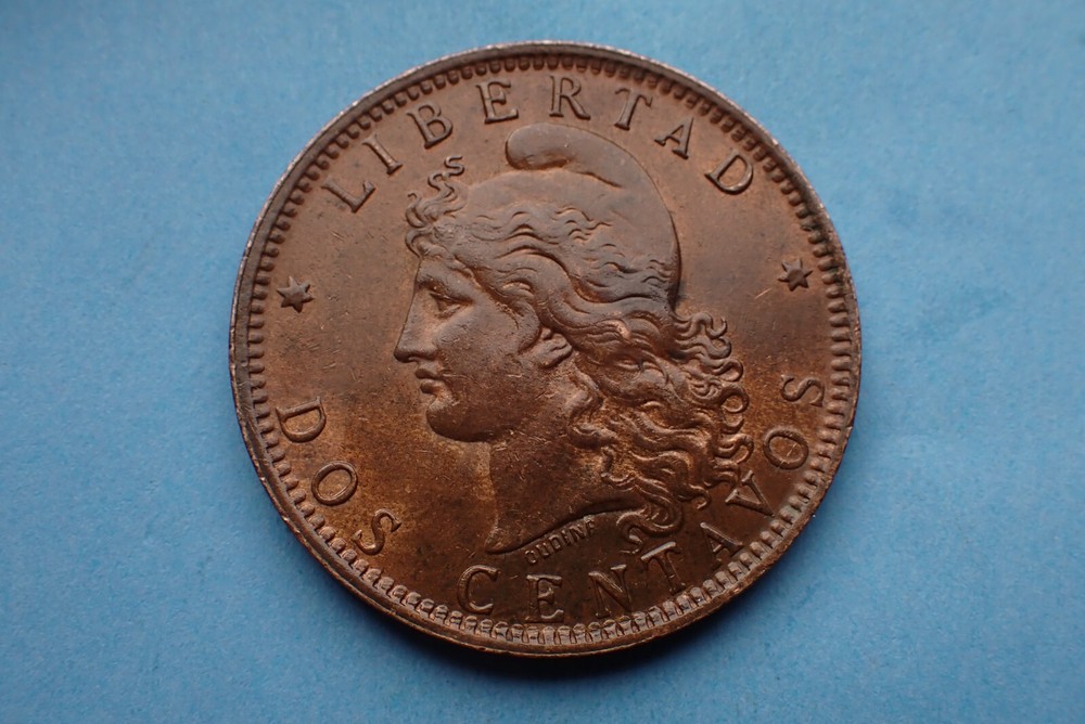 Argentina, Dos 2 Centavos, 1892, see images.