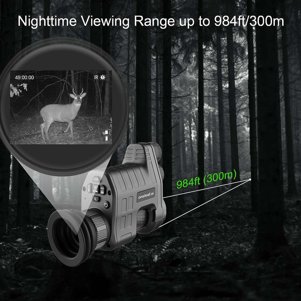 Commander NV100 HD Night Vision Monocular for Hunting/Observations- 16MM