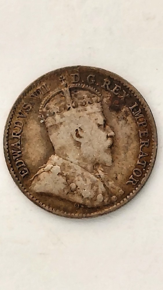1910 Canada, 5 Cent Silver, .925 Silver