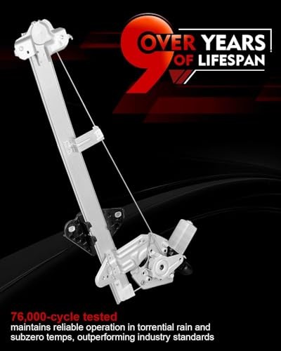Front Left Driver Side Power Window Regulator with Motor for:-Honda Fit Base