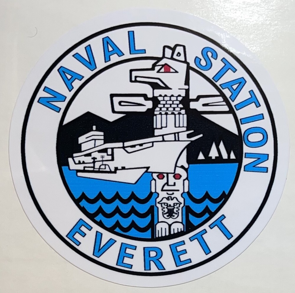 USN Naval Station Everett Sticker Waterproof D968
