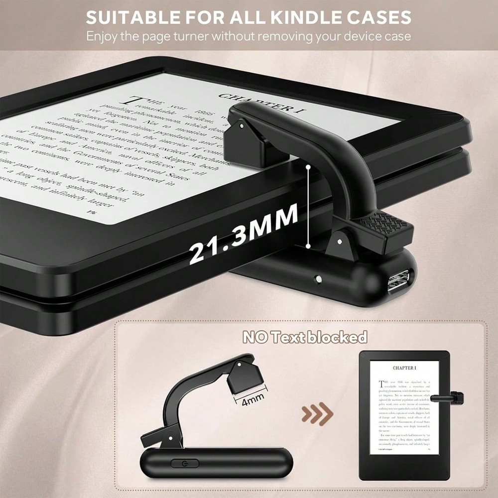 Page Turner Ring for Kindle,Remote Control for iPhone iPad Android Tablets E-Rea