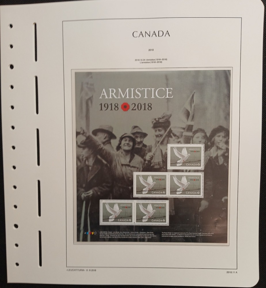 2018 Canada Year Set On Lighthouse/Leuchtturm Hingless Pages