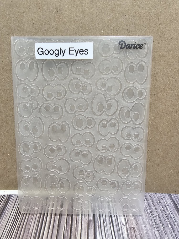 DARICE GOOGLY EYES Embossing Folder 4 X 6 HALLOWEEN