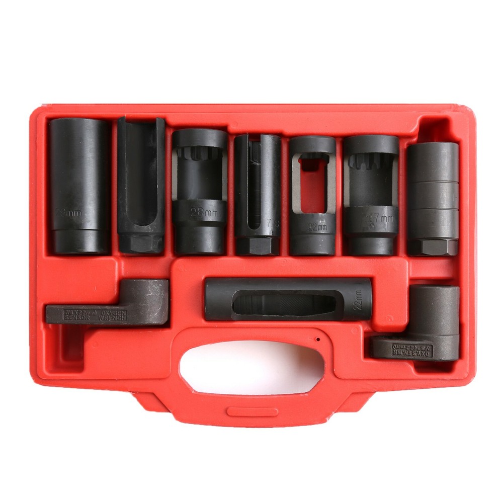 10PC Oxygen Sensor Socket Set Sensor Oil Pressure Sending Unit Removal Kit
