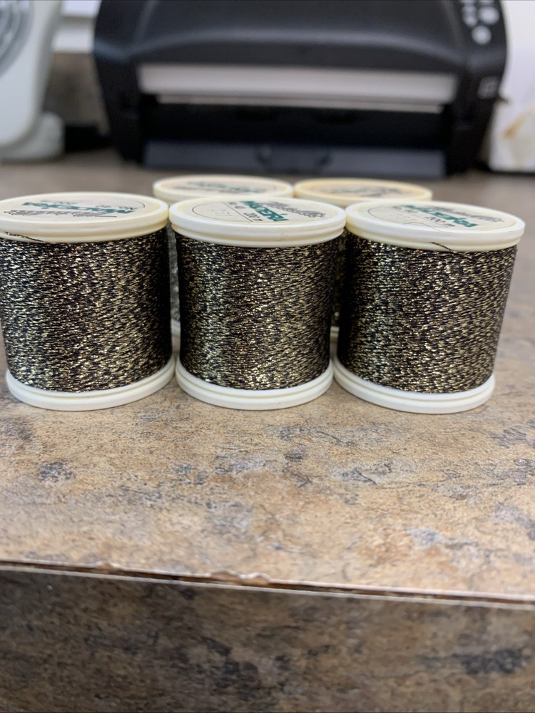 5 Spools MADEIRA Metallic Polyester Embroidery Thread 200M, #251