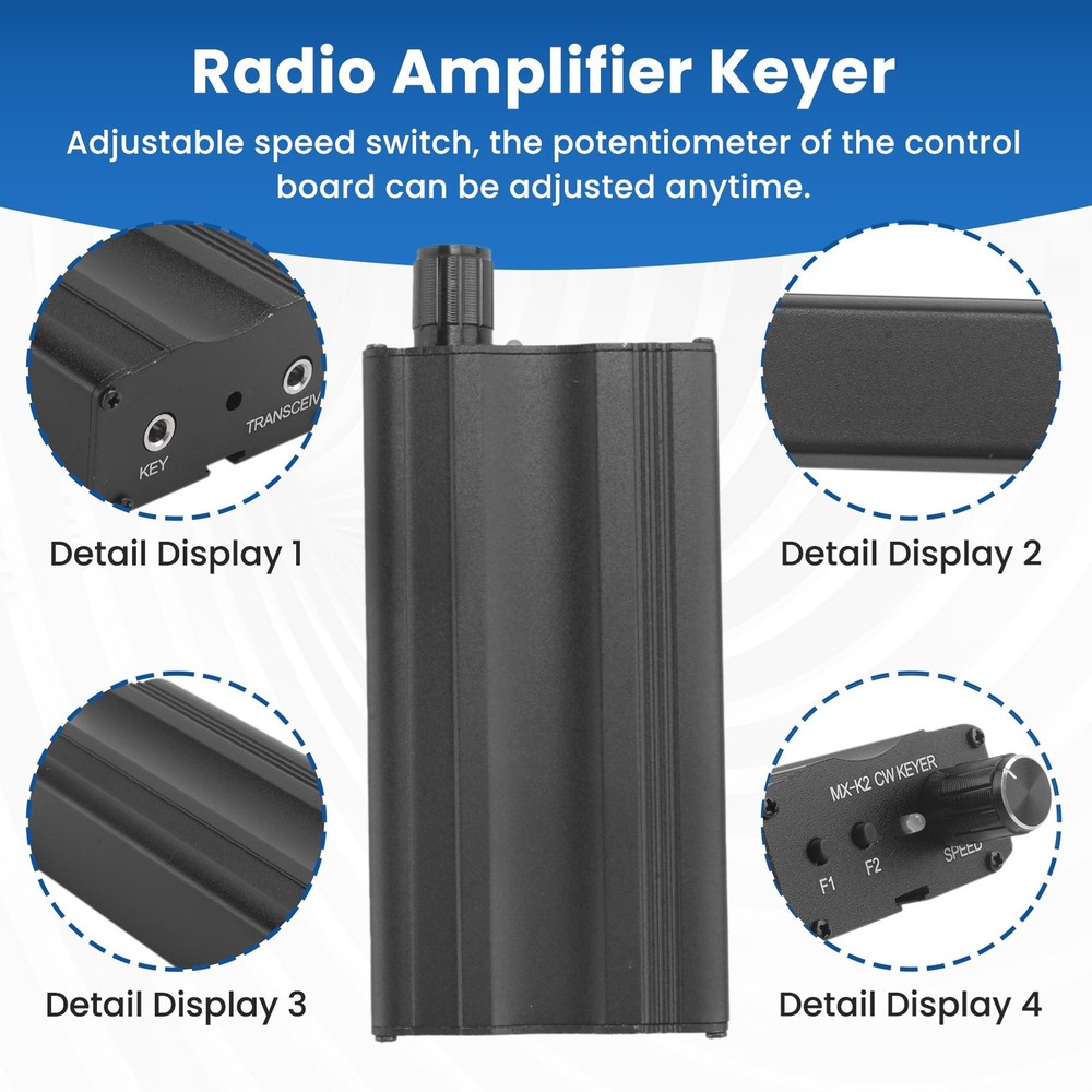 MX-K2 CW Keyer Automatic Key Controller Morse Code Auto Memory 6950