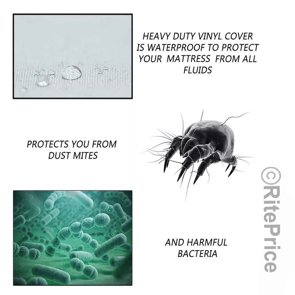 Fabric Twin Size Mattress Protector 100% Waterproof Super Soft With New Package