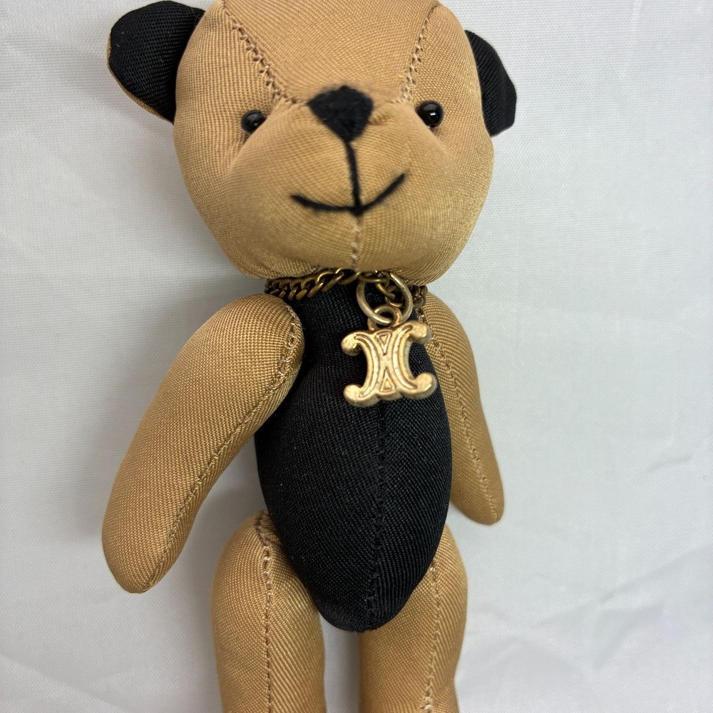 Celine Brown/Black Bear Strap Bag Charm K3
